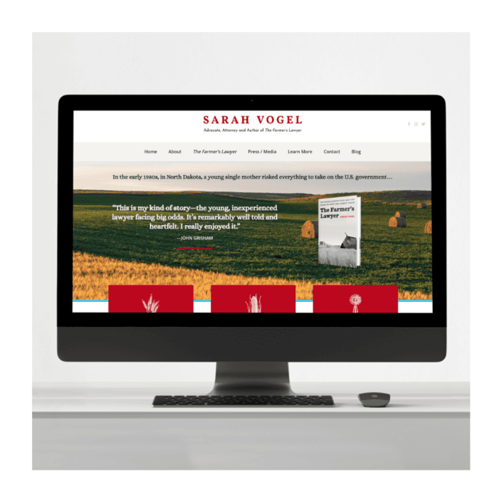 Sarah Vogel author website design